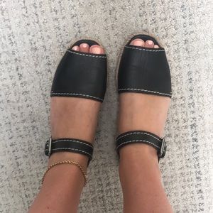 Prada Milano espadrilles black leather